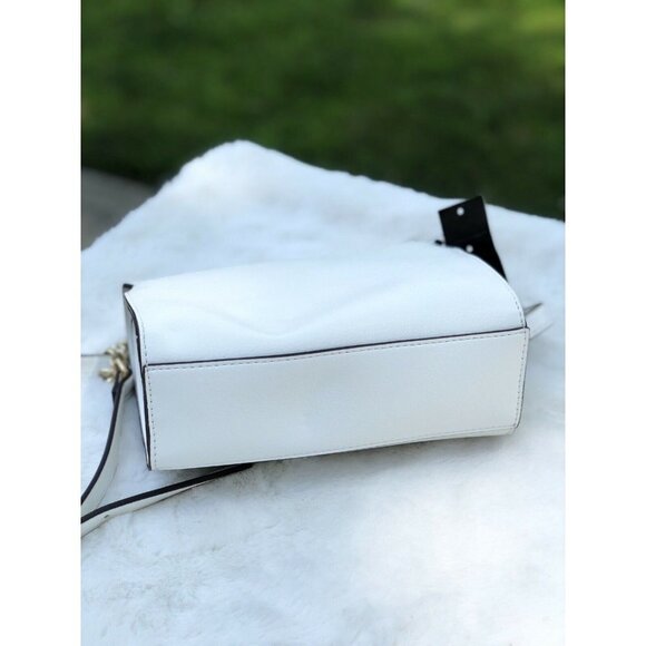 Inc White Crossbody Bag Women Style Faux Leather - Picture 4 of 6